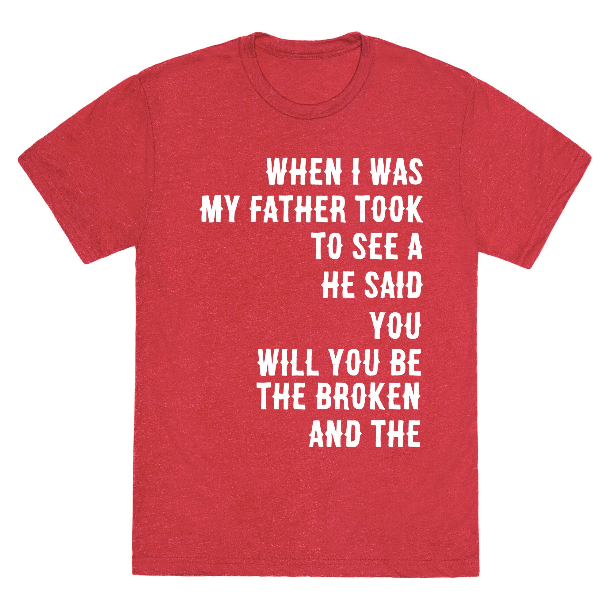 When I Was a Young Boy (1 of 2 pair) Unisex Triblend Tee